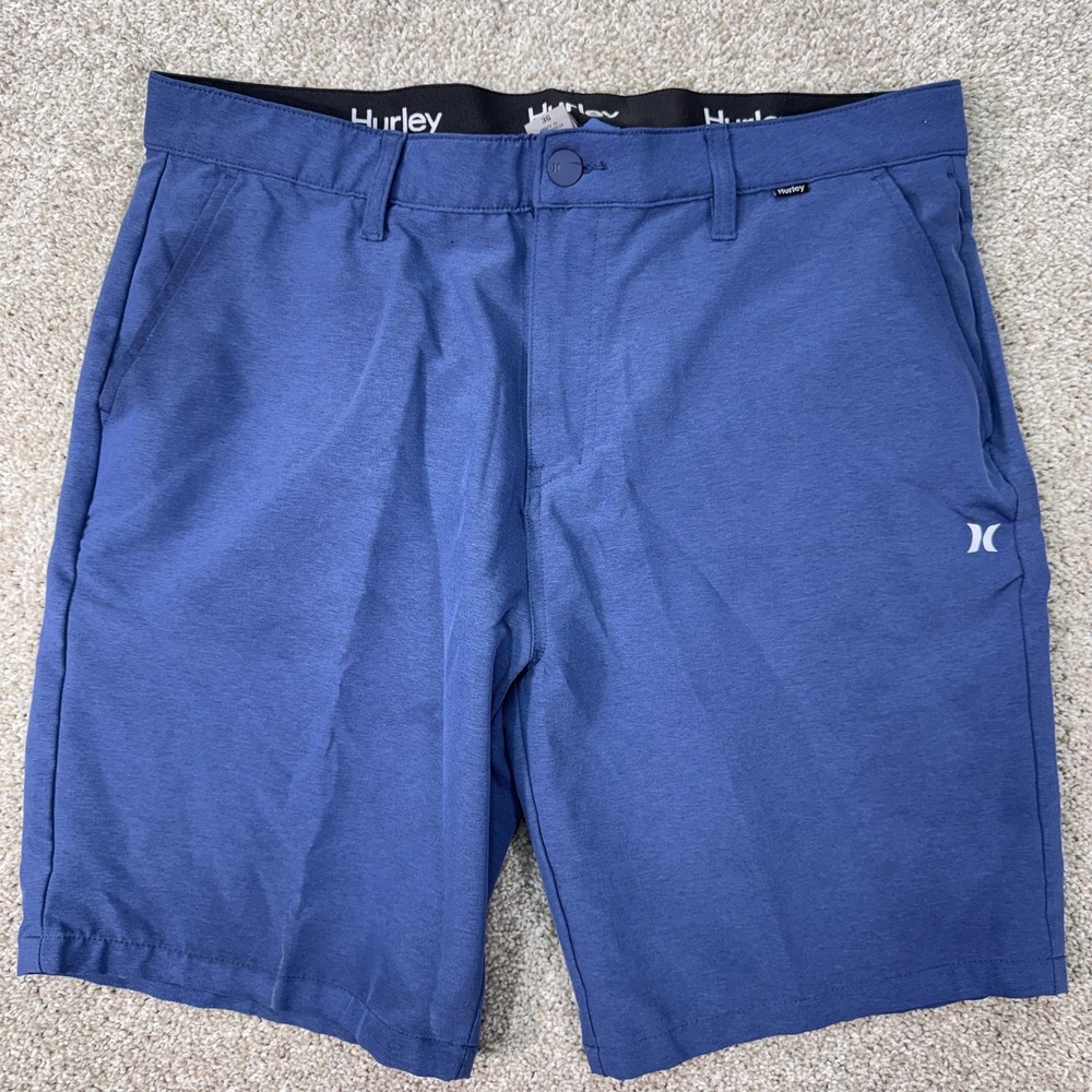 Hurley Shorts Mens 36 Hybrid Spacedye Walk Short Blue HMS24-08577 EUC